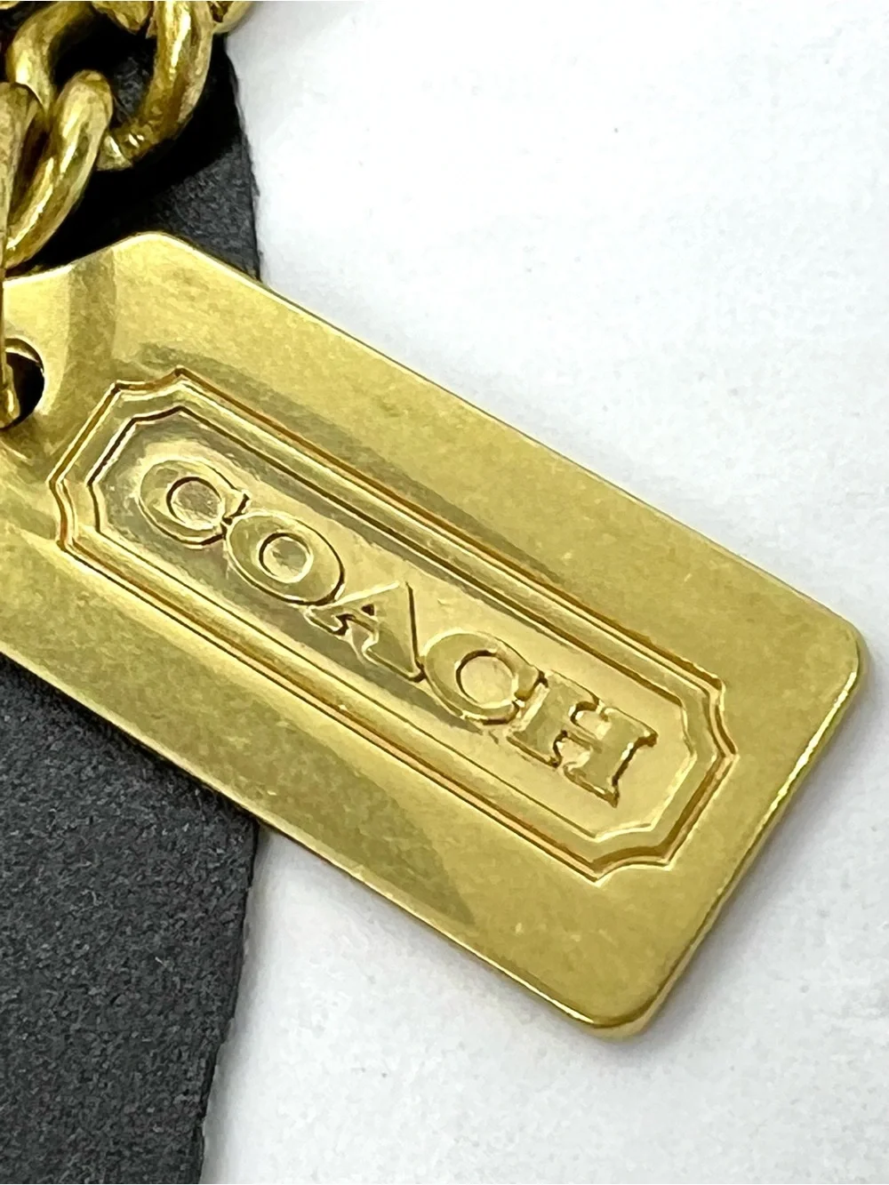 Coach Gold Tone Charm Bracelet with Carriage Charms